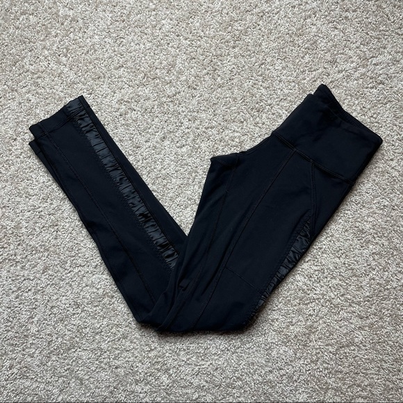 lululemon athletica Pants - Lululemon Satin Accent Stripe Skinny Pant